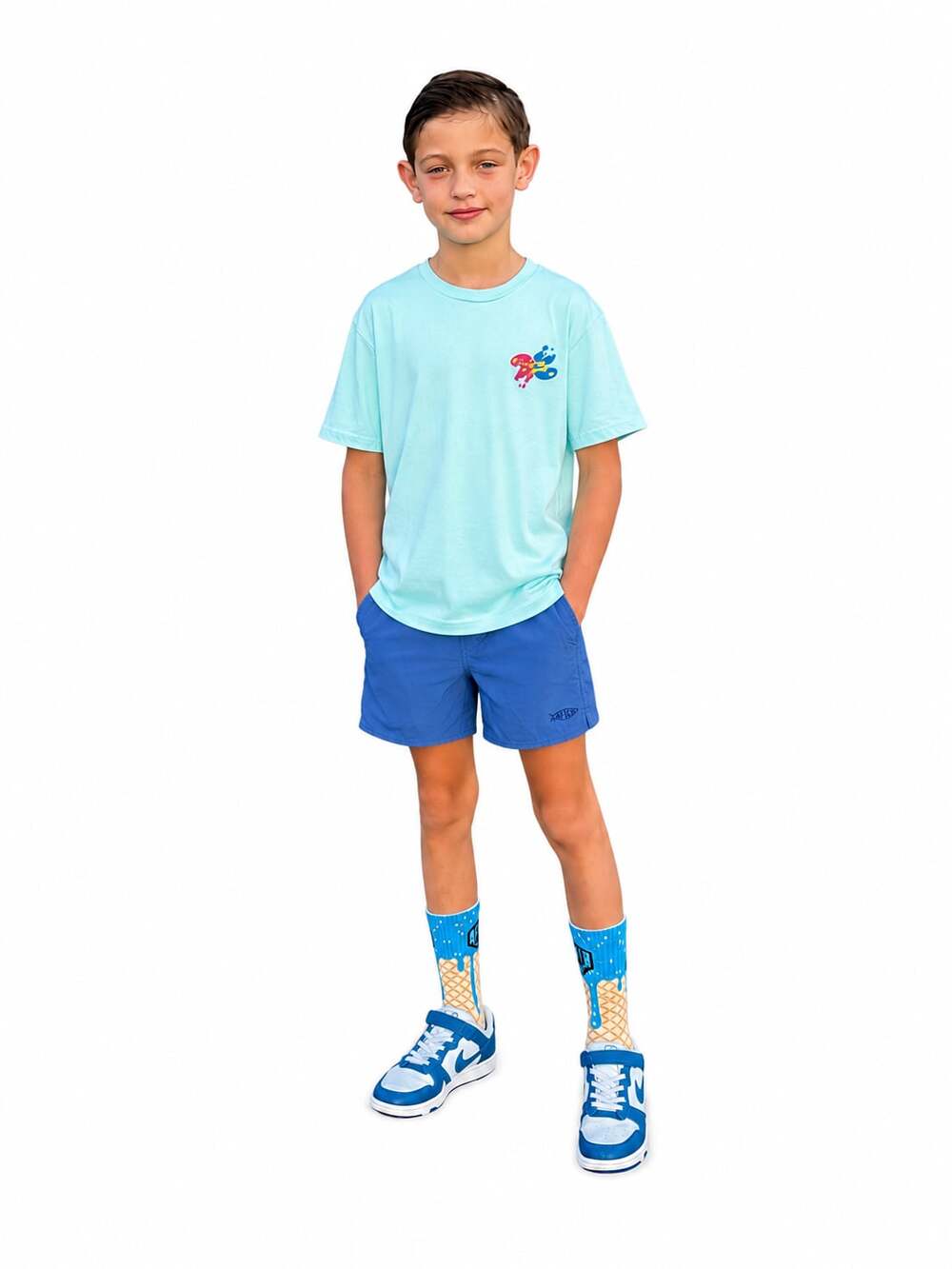 AFTCO American Fishing Tackle Co. Boys Blue Shorts Size S (8 Yrs)